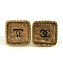 シャネル CHANEL ココマーク 00C スクエア ピアス GP ゴールド ヴィンテージ アクセサリー レディース【中古】