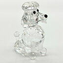 スワロフスキー SWAROVSKI 座りプードル オブジェ 置物 181317【中古】