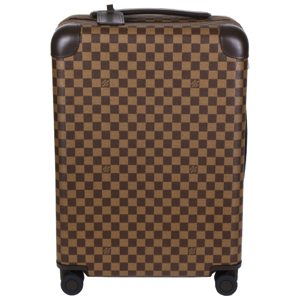 【楽天スーパーSALE! クーポン利用で最大3万円オフ!9/4〜9/11】ルイヴィトン LOUIS VUITTON ホライゾン 55 スーツケース ダミエ エベヌ N23304 BA3199/RFID トロリー キャリーケース TSAロック付き 暗証番号000【中古】のサムネイル