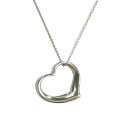 ティファニー Tiffany&Co. オープンハート ラージ ネックレス スターリングシルバー エルサペレッティ ロングチェーン【中古】