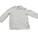 ミキハウス MIKI HOUSE ブラウス コットン ホワイト 90 ベビー キッズ【中古】