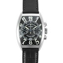 フランクミュラー FRANCK MULLER 8885CCCDT カサブランカ 腕時計 自動巻 ブラック文字盤 SS クロノグラフ メンズ【中古】