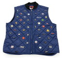 シュプリーム Supreme ピンズ キルティング ワーク ベスト ナイロン ネイビー L 23AW Pins Quilted Work Vest メンズ【中古...