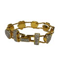 スワロフスキー SWAROVSKI ヴィンテージ ブレスレット ゴールド【中古】