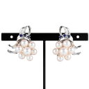 タサキ TASAKI イヤリング K14WG パール サファイヤ 11.4g アクセサリー レディース【中古】