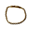 スワロフスキー SWAROVSKI Tennis テニス ブレスレット ゴールド【中古】