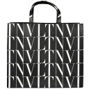 ヴァレンティノ VALENTINO GARAVANI ガラヴァーニ VLTN ロゴ タイムズ トートバッグ レザー UY2B0963GTC ブラック【中古】
