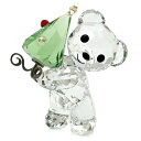 スワロフスキー SWAROVSKI クリスベア クリスマス 2011年限定 オブジェ 置物 1091815【中古】