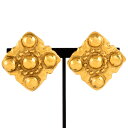 シャネル CHANEL イヤリング 23 2619 GP ゴールド金具 ヴィンテージ アクセサリー レディース スクエア ひし形【中古】