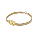 クリスチャンディオール Christian Dior CDロゴ メッシュ GP ブレスレット ゴールド【中古】