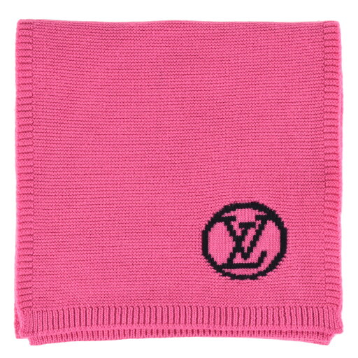 ルイヴィトン LOUIS VUITTON エシャルプ LVコラージュ マフラー ウール 175cm M71136 ピンク MY0137 ロゴ【中古】 ルイヴィトン LOUIS VUITTON エシャルプ LVコラージュ マフラー ウール 175cm M71136 ピンク MY0137 ロゴ【中古】