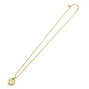 【楽天スーパーSALE対象商品 最大50%OFF!! 6/3〜6/11】Christian Dior クリスチャンディオール ヴィンテージ ゴールド ロゴ サークル ネックレス(4)