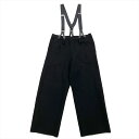 ワイズ Y's サスペンダーパンツ パンツ ウール YE-P16-159 ブラック 2 ユニセックス【中古】