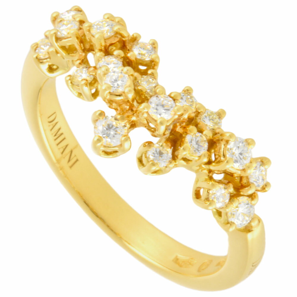 ダミアーニ DAMIANI ミモザ リング 指輪 約13号 K18YG イエローゴールド メレダイヤ【中古】のサムネイル