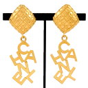 シャネル CHANEL マトラッセ ロゴ スイング イヤリング GP ゴールド レディース【中古】