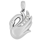 タサキ TASAKI スワン ペンダントトップ ペンダントトップ ダイヤモンド 0.08ct Pt900 プラチナ 7.8g レディース【中古】