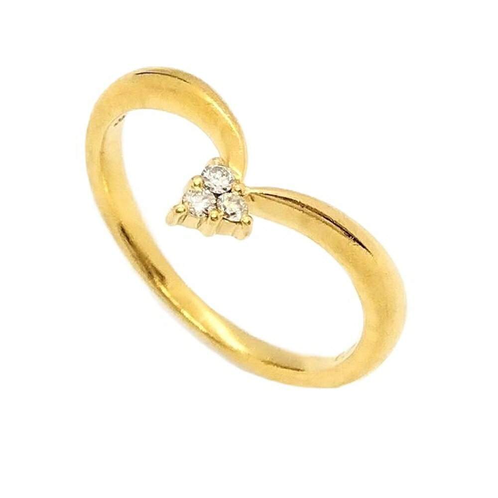 スタージュエリー STAR JEWELRY 3P リング 指輪 ダイヤモンド 0.03ct 約4号 K18 1.6g ゴールド【中古】