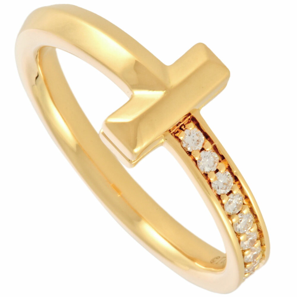 ティファニー Tiffany&Co. Tワン リング 指輪 ダイヤモンド 0.08ct K18YG 約10-10.5号 4.5g レディース【中古】のサムネイル