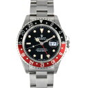 【1000円Offクーポン配布中! 4/14〜4/17】ロレックス ROLEX 16710 GMTマスターII T番(1996年製造) 腕時計 自動巻 ブラック...