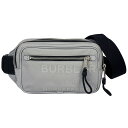 バーバリー BURBERRY ホースフェリー バムバッグ ボディバッグ ナイロン ポリウレタン グレー【中古】