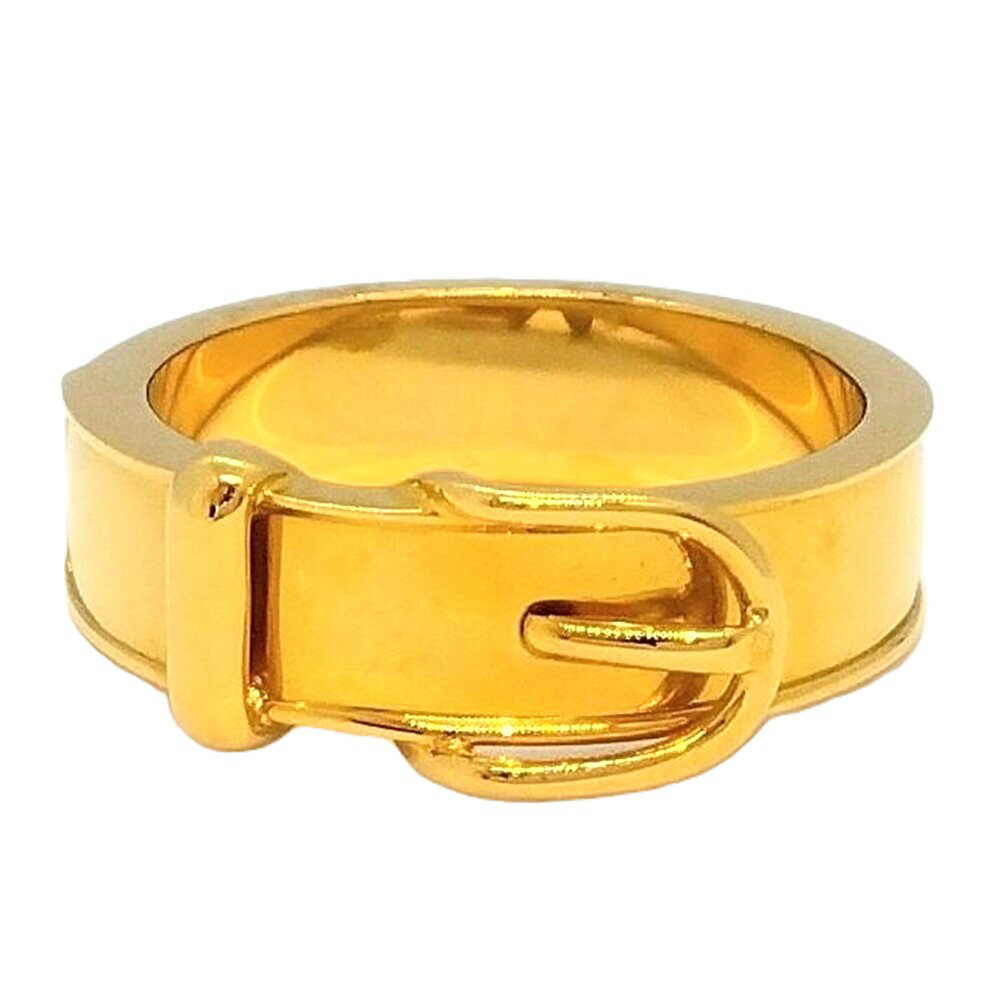 エルメス HERMES ベルトモチーフ スカーフリング サンチュール ゴールドカラー【中古】