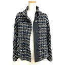 マックスマーラ MAX MARA WEEKEND チェック ウール ジャケット ブルゾン グレー 38 レディース【中古】