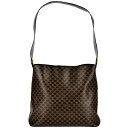 セリーヌ CELINE マカダム ショルダーバッグ PVC MC97/2 ブラウン ワンショルダー【中古】