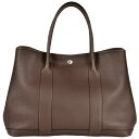 エルメス HERMES ガーデンパーティ 36 PM トートバッグ ネゴンダ □L刻印 ブラウン シルバー金具【中古】