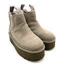 アグ UGG ニューメル プラットフォーム チェルシー ブーツ 1134526 グレー レディース【中古】