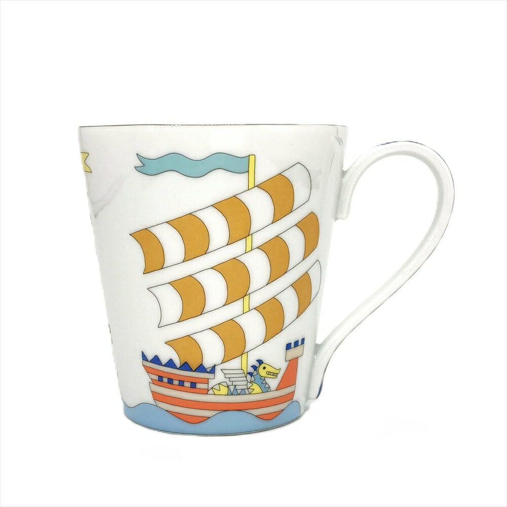 エルメス HERMES バトー柄 エポぺ マグカップ マルチカラー【中古】