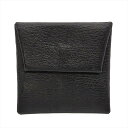 エルメス HERMES バスティア コインケース シェーブル X刻印 ブラック【中古】