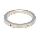 ディオール Dior ペンダントトップ シルバー リングモチーフ ロゴ ラインストーン 訳あり レディース【中古】