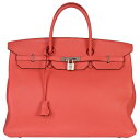 エルメス HERMES バーキン 40 ハンドバッグ トリヨンクレマンス □N刻印(2010年製造)刻印 ブーゲンビリア シルバー金具【中古】