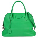 エルメス HERMES ボリード31 ストラップ付 ミント トリヨンクレマンス □P刻印(2012年製造) グリーン 2WAY ハンドバッグ【中古】