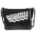 シャネル CHANEL ガブリエル ドゥ シャネル ホーボーバッグ 24番(2017年製造) ブラック キルティング コットン カーフスキン ゴールド/シルバー...