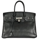 エルメス HERMES バーキン35 ハンドバッグ ヴォーエプソン □I刻印 ブラック シルバー金具【中古】