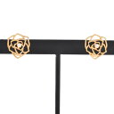 ピアジェ PIAGET ローズ ピアス ダイヤモンド G38U0069 K18PG ピンクゴールド レディース【中古】