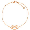 カルティエ Cartier 2C ロゴ ブレスレット ダイヤモンド K18PG ピンクゴールド ドゥーブルC レディース【中古】
