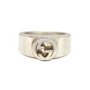 グッチ GUCCI インターロッキングG リング 指輪 約8号 479228 SV925 シルバー 変形 訳あり【中古】