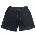 ルイヴィトン LOUIS VUITTON バックロゴラベル ハーフ パンツ スウェット HJY44W ブラック M メンズ【中古】