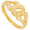 ポーラ POLA リング 指輪 ダイヤモンド 0.14ct 約11.5号 K18YG 3.5g イエローゴールド パヴェ レディース【中古】