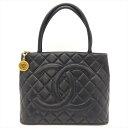 シャネル CHANEL マトラッセ 復刻 トート ハンドバッグ ラムスキン ブラック ゴールド金具 6番台 ココマーク ヴィンテージ レディース【中古】(4)