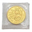パンダ金貨 1985年 純金 15.5g 1/2oz 金貨 ゴールド K24 中国 コイン 貨幣【中古】