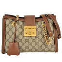 グッチ GUCCI パドロック ミディアム トートバッグ GGスプリームキャンバス 498156 ショルダーバッグ【中古】