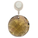 スワロフスキー SWAROVSKI アース ウィンドウ オブジェ 置物 1003284 クリア ブラウン 2010年限定 オーナメント チャーム【中古】