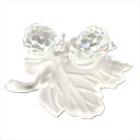 スワロフスキー SWAROVSKI カタツムリと葉 オブジェ 置物 268196 クリア【中古】