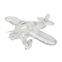 スワロフスキー SWAROVSKI 飛行機 オブジェ 置物 152111 クリア【中古】