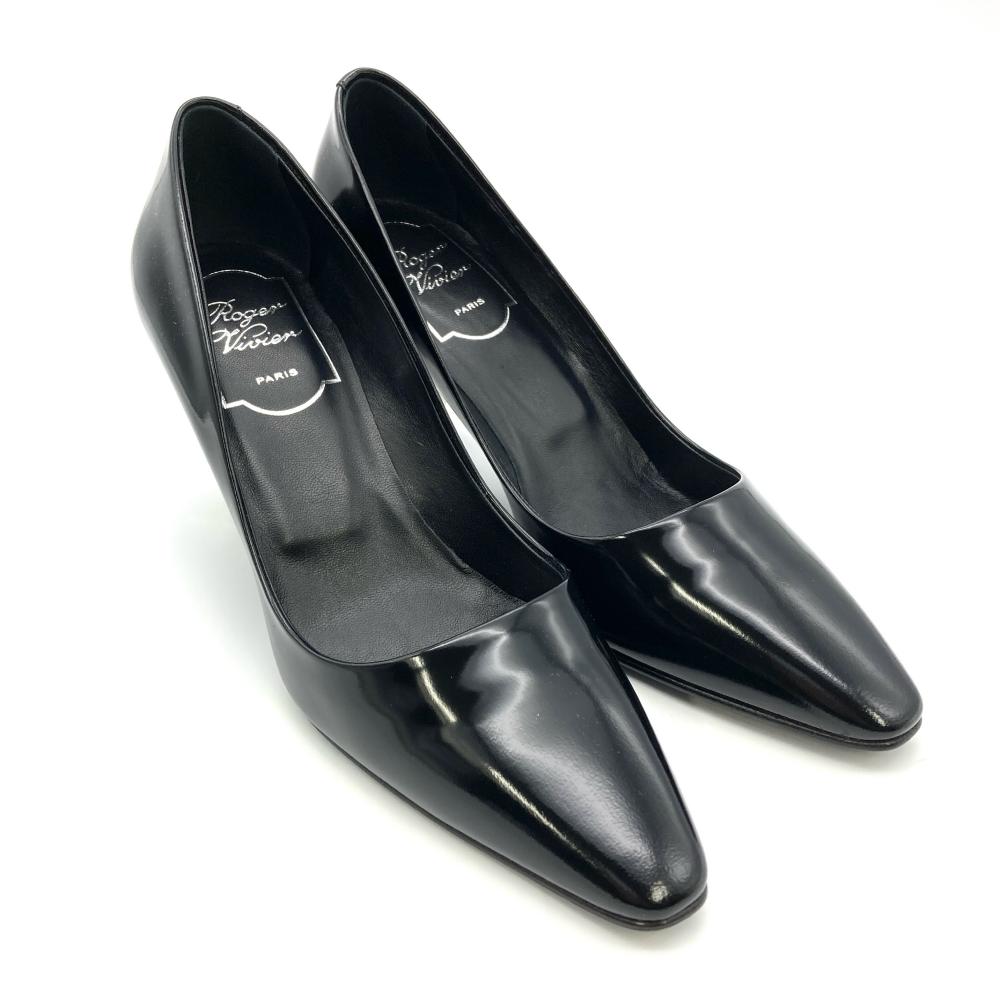 ロジェヴィヴィエ Roger vivier パンプス レザー ブラック 35サイズ 約22cm レディース【中古】
