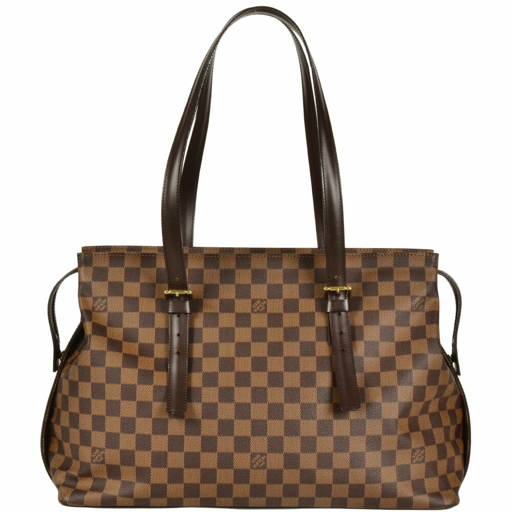 ルイヴィトン LOUIS VUITTON チェルシー トートバッグ ダミエ エベヌ N51119 ブラウン【中古】