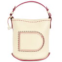 デルヴォー DELVAUX パン ミニ バケット ハンドバッグ レザー ホワイト レディース【中古】